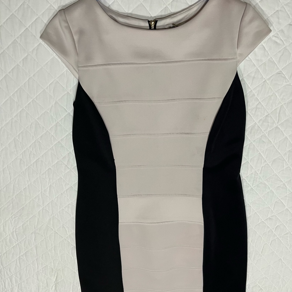 Black and white party dress